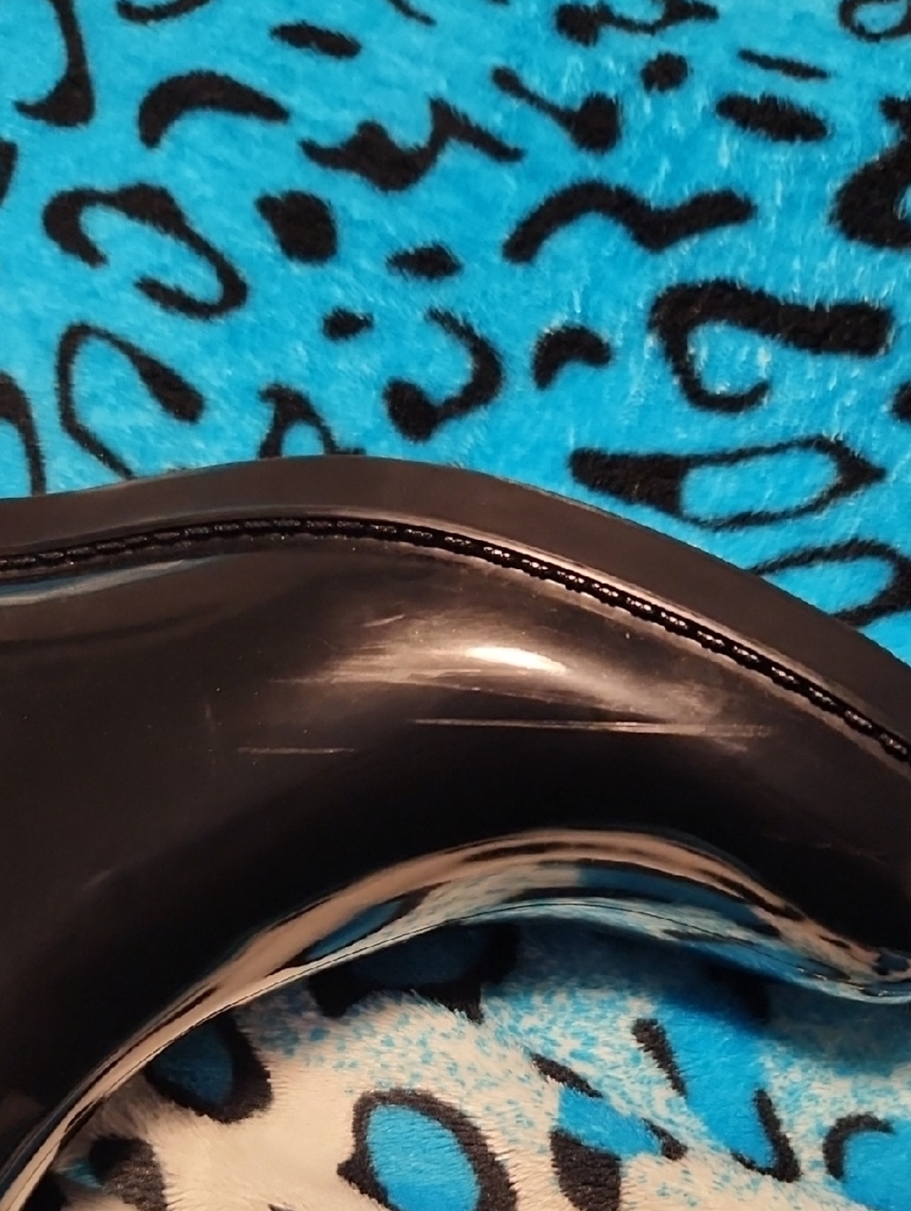 Coach Talia rubber leather knee high rain boots - Picture 10 of 11